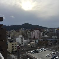 バルコニーから函館山