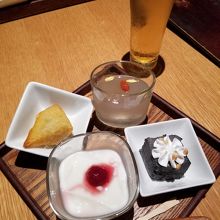 プチデザートいろいろは食べ放題