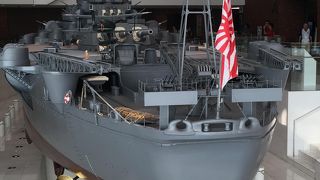 大和の模型は精密で、これだけでも見ごたえ十分です！