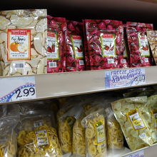 ドライフルーツもおいしいです。