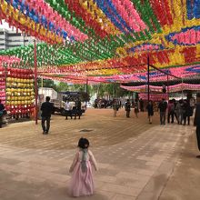 カラフルでとても綺麗！日本じゃこんなに派手にしないですよね(