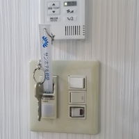 キーホルダーを挿し込むと電気がつく方式