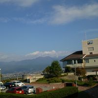 甲府盆地を一望