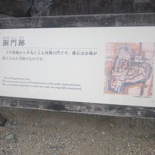 銅門跡の解説はこちらで。