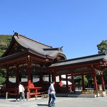 挙式が終わった所で撮影