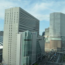 大阪駅方面の眺め
