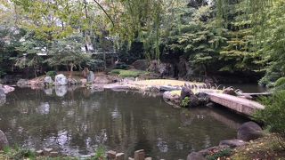 靖国神社の奥の落ち着ける場所