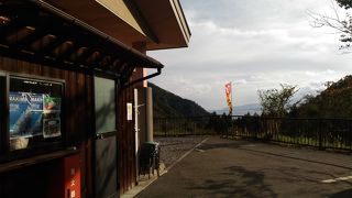 奥琵琶湖が見える道の駅　地元産のソバがある