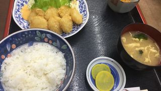 ホタテフライ定食
