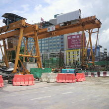 ファランポーン駅から中華街へ、地下鉄延長工事が始まっています