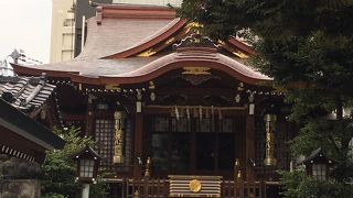 目黒不動尊や五百羅漢寺の帰りに立ち寄った神社