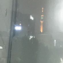 夜の大邱タワーが見えます