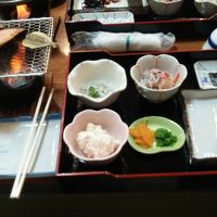 一泊目の朝食。