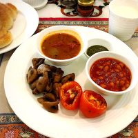 朝食：カレーの種類が多かったです。