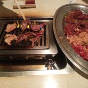 ジンギスカンと焼肉