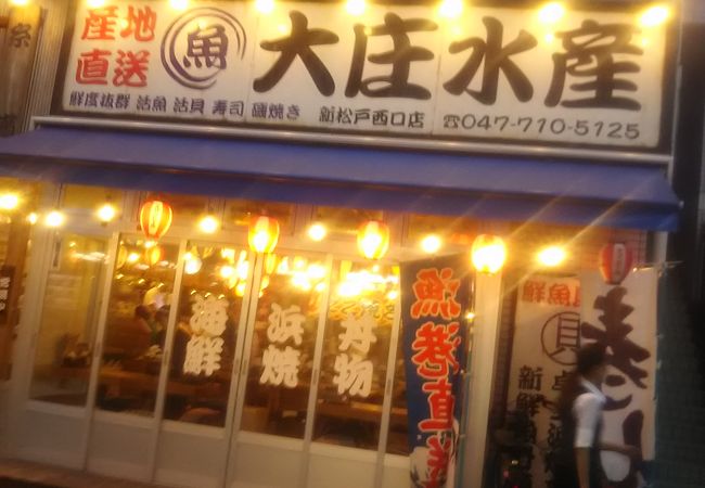 新松戸の駅前で軽く飲み会で立ち寄るお店です