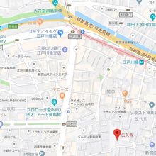 伝久寺は、江戸川橋通りから東側に少し入った場所にあります。