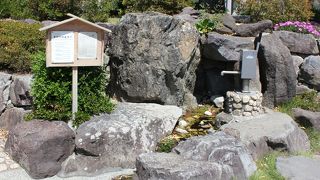 手動のポンプで汲み上げます