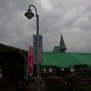 観光客で賑わう道の駅 （道の駅北信州やまのうち）