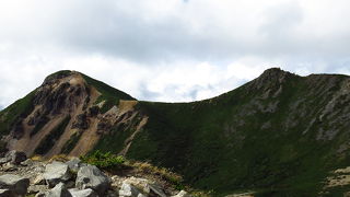 双耳峰が美しい