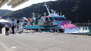 熱海から高速船で大島へ