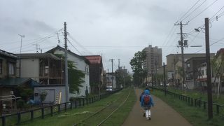 廃線あとの遊歩道
