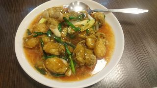 冬季限定の牡蠣の炒め物2000円