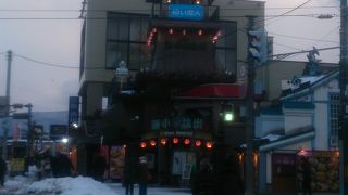 小樽運河の向かい