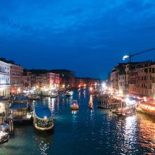 橋から見た風景（日が沈む前）