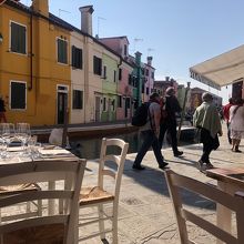 テラス席から見た景色