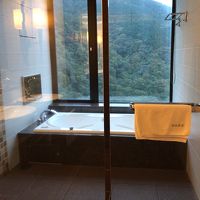 ジャグジー＆TV付きのお風呂からも早川渓谷が見えます！