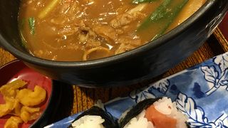 大阪うどんと天むす