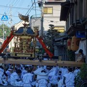 １０月１４日，１５日のお祭り。神輿が特徴的だが，掛け声はあまりない。