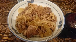 国産牛にこだわった牛丼