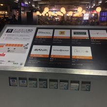 フードコートテナント一覧