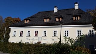 花と建物が調和