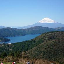 スカイラウンジからの箱根の風景