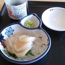 ほたての刺身