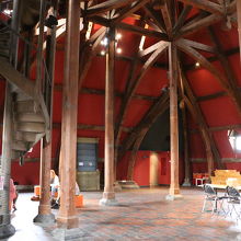 最上階、ドーム屋根の下の部屋