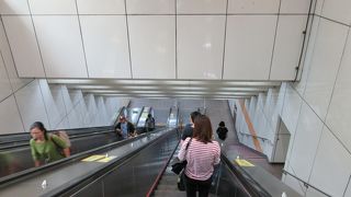 捷運環状線の頭上站が出来上がっていました。