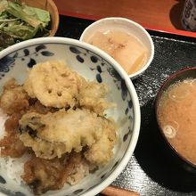 牡蠣天丼