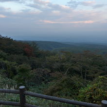 展望台からの景色　残念ながら眺望はいまいちでした