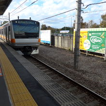 青梅線の立川駅行きの車両