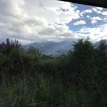 車窓：南アルプス