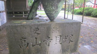 お寺のある台地が貝塚にもなっています