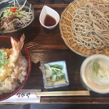 ざる天丼定食