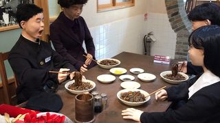 食べる前に見学