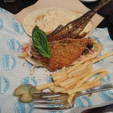 アジフライサンドイッチ