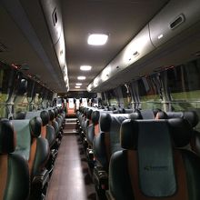 贅沢な作りの座席