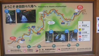 きれいな川と滝に癒されました